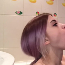 teen fuck deep in the throat, sloppy blowjob in the bathroom - Freya Stein_Freya Stein_720p.mp4